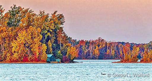 Big Rideau Lake In Autumn Sunrise_DSCF4955.jpg - Photographed along the Rideau Canal Waterway at Portland, Ontario, Canada.